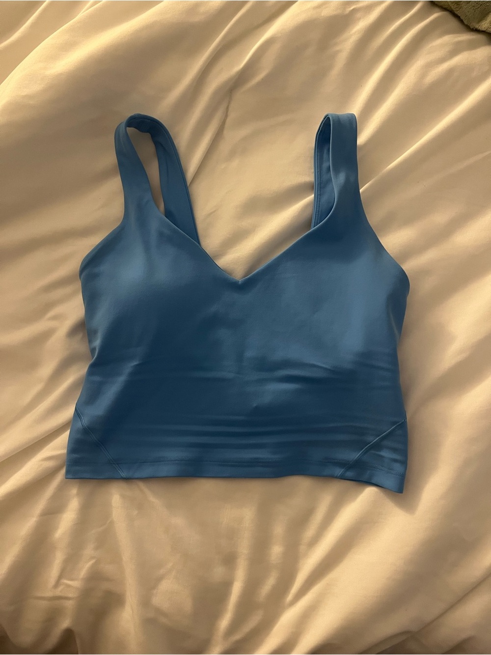 lululemon athletica Blue V-Neck Seamless Sports Bralette